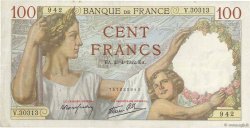 100 Francs SULLY FRANCE  1942 F.26.70 TTB