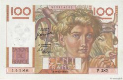 100 Francs JEUNE PAYSAN FRANCE  1950 F.28.28 pr.SUP