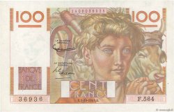 100 Francs JEUNE PAYSAN FRANKREICH  1953 F.28.39 fST