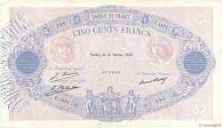 500 Francs BLEU ET ROSE FRANCIA  1928 F.30.31 BC+