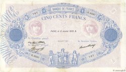 500 Francs BLEU ET ROSE FRANCIA  1933 F.30.36 MBC