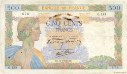 500 Francs LA PAIX FRANKREICH  1940 F.32.02 S