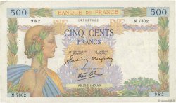 500 Francs LA PAIX FRANCIA  1943 F.32.45