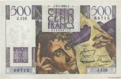 500 Francs CHATEAUBRIAND FRANKREICH  1953 F.34.11 VZ+