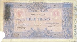1000 Francs BLEU ET ROSE FRANKREICH  1913 F.36.27 fSGE