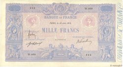 1000 Francs BLEU ET ROSE FRANCE  1914 F.36.28 VF+