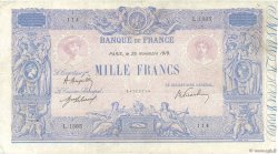 1000 Francs BLEU ET ROSE FRANCE  1919 F.36.34 TB