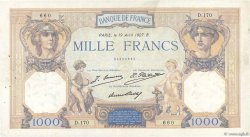 1000 Francs CÉRÈS ET MERCURE FRANCIA  1927 F.37.01 BB