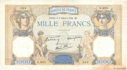 1000 Francs CÉRÈS ET MERCURE type modifié FRANCIA  1938 F.38.28 MBC