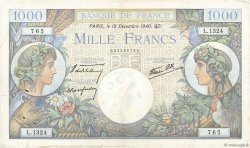 1000 Francs COMMERCE ET INDUSTRIE FRANCIA  1940 F.39.03 q.BB