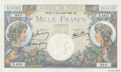 1000 Francs COMMERCE ET INDUSTRIE FRANCE  1944 F.39.12 UNC