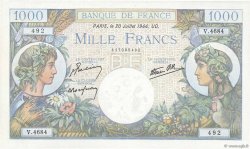 1000 Francs COMMERCE ET INDUSTRIE FRANCE  1944 F.39.12 AU