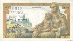 1000 Francs DÉESSE DÉMÉTER FRANCIA  1942 F.40.04 BB