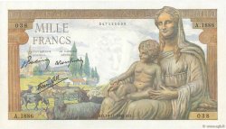 1000 Francs DÉESSE DÉMÉTER FRANCIA  1942 F.40.11 AU