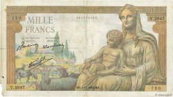 1000 Francs DÉESSE DÉMÉTER FRANCE  1942 F.40.12