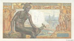 1000 Francs DÉESSE DÉMÉTER FRANCE  1942 F.40.14 VF+