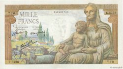 1000 Francs DÉESSE DÉMÉTER FRANCIA  1943 F.40.24 BB
