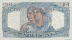 1000 Francs MINERVE ET HERCULE FRANKREICH  1946 F.41.10 fST