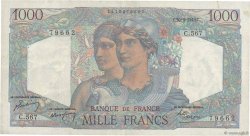 1000 Francs MINERVE ET HERCULE FRANCE  1949 F.41.27 VF