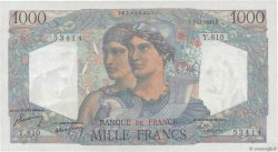 1000 Francs MINERVE ET HERCULE FRANCE  1949 F.41.29 XF