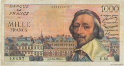 1000 Francs RICHELIEU FRANCIA  1954 F.42.08 MB