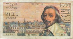 1000 Francs RICHELIEU FRANCIA  1955 F.42.14 q.BB