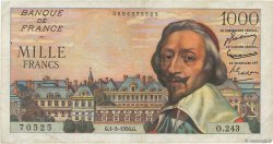 1000 Francs RICHELIEU FRANCE  1956 F.42.19 F