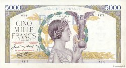5000 Francs VICTOIRE Impression à plat FRANCIA  1942 F.46.35 q.AU