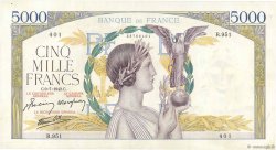 5000 Francs VICTOIRE Impression à plat FRANCE  1942 F.46.38 pr.SUP
