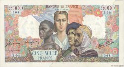 5000 Francs EMPIRE FRANÇAIS FRANKREICH  1945 F.47.27 VZ