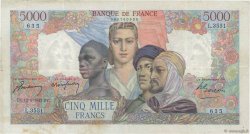 5000 Francs EMPIRE FRANÇAIS FRANKREICH  1947 F.47.60 S