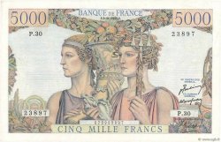 5000 Francs TERRE ET MER FRANCE  1949 F.48.02 TB+