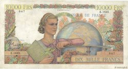 10000 Francs GÉNIE FRANÇAIS FRANKREICH  1951 F.50.52 fS