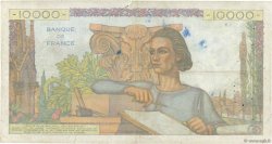 10000 Francs GÉNIE FRANÇAIS FRANCE  1952 F.50.60 VG