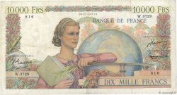 10000 Francs GÉNIE FRANÇAIS FRANKREICH  1952 F.50.62 S
