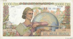 10000 Francs GÉNIE FRANÇAIS FRANKREICH  1953 F.50.63 fSS