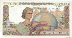 10000 Francs GÉNIE FRANÇAIS FRANKREICH  1954 F.50.69 S