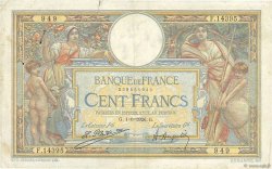 100 Francs LUC OLIVIER MERSON grands cartouches FRANCIA  1926 F.24.04
