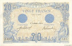 20 Francs BLEU FRANCIA  1912 F.10.02