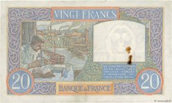20 Francs TRAVAIL ET SCIENCE FRANCIA  1939 F.12.01 MBC