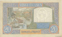20 Francs TRAVAIL ET SCIENCE FRANKREICH  1939 F.12.01 fVZ
