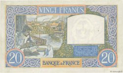 20 Francs TRAVAIL ET SCIENCE FRANCE  1940 F.12.02 XF