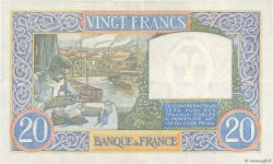20 Francs TRAVAIL ET SCIENCE FRANCE  1940 F.12.03 XF
