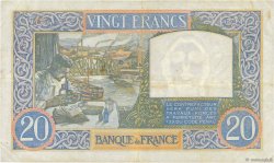 20 Francs TRAVAIL ET SCIENCE FRANCE  1940 F.12.03 VF+
