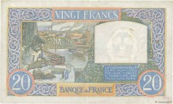 20 Francs TRAVAIL ET SCIENCE FRANKREICH  1940 F.12.04 SS
