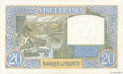20 Francs TRAVAIL ET SCIENCE FRANCE  1940 F.12.05 pr.TTB