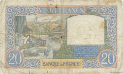 20 Francs TRAVAIL ET SCIENCE FRANCE  1940 F.12.10 B