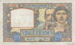 20 Francs TRAVAIL ET SCIENCE FRANCIA  1941 F.12.14 MBC