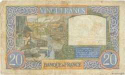20 Francs TRAVAIL ET SCIENCE FRANCE  1941 F.12.14 F-