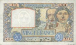 20 Francs TRAVAIL ET SCIENCE FRANCIA  1941 F.12.19 MBC+